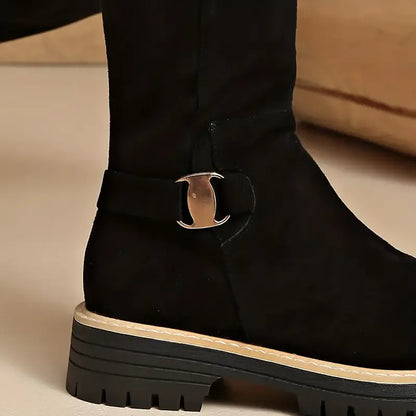 Women’s Thick Anti-Slip Rubber Sole Knee High Boots