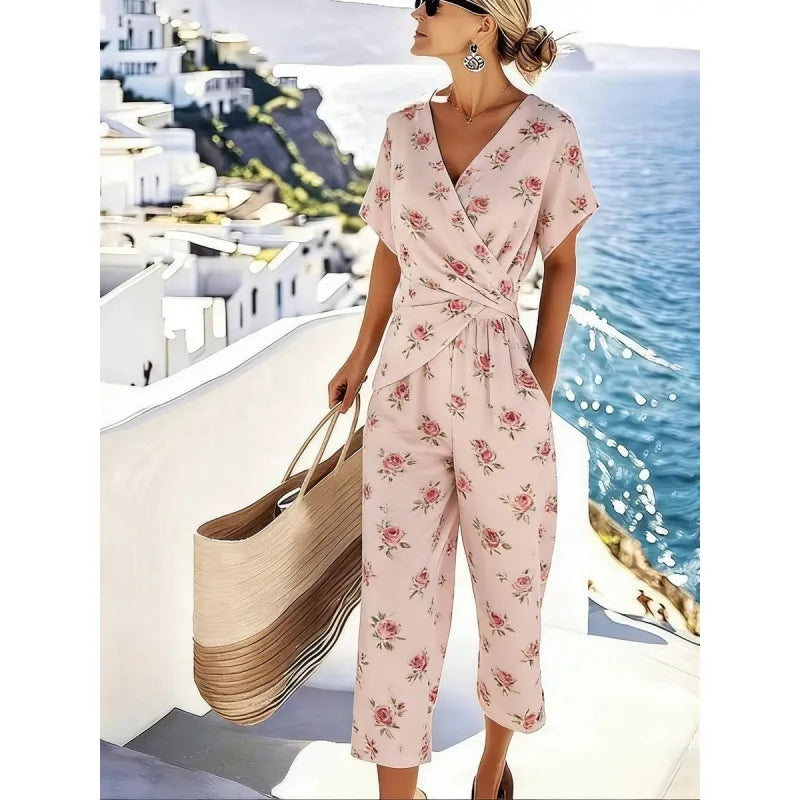 Women's Wrap-Style Two-Piece Trouser Set