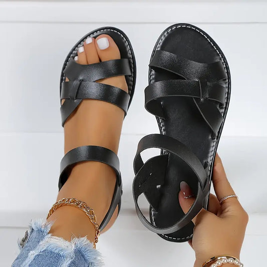 Women's Casual Open Toe Flat Sandals