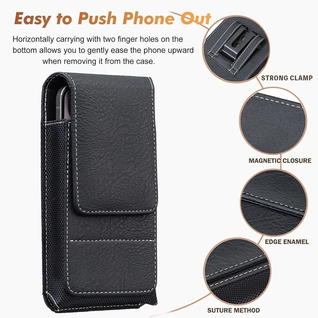 Men's Multi-Pocket Belt Phone Pouch