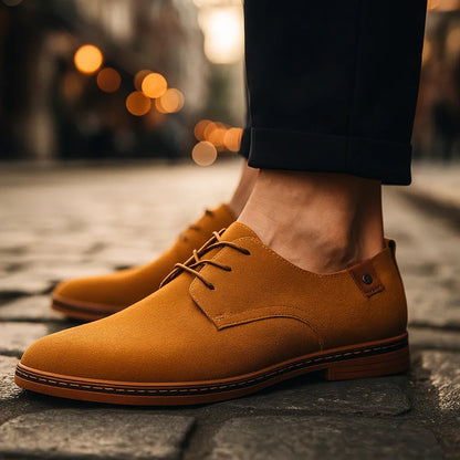 Men's Suede Look Casual Lace Up Shoes