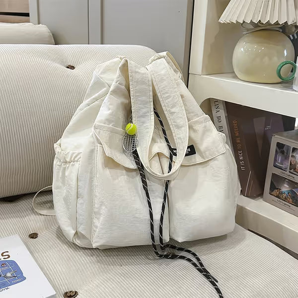 Large Convertible Drawstring Tote Backpack