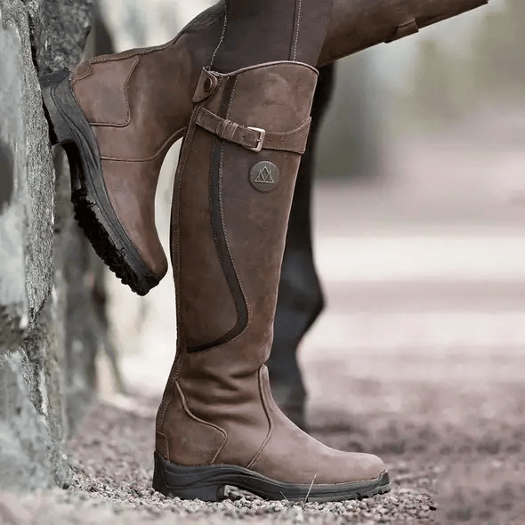 Women’s Waterproof Leather-Look Knee High Boots