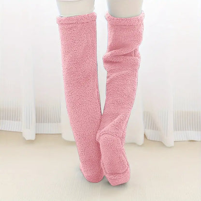 Teddy Legs™ – Cozy High Socks for Girls.