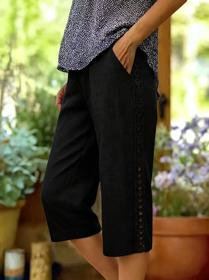 Women's Side-Lace Casual Trousers