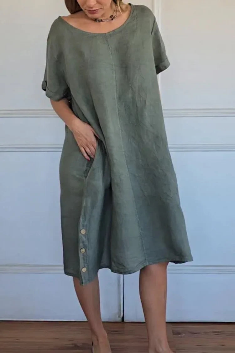 Women’s Elowyn Linen Blend Summer Dress