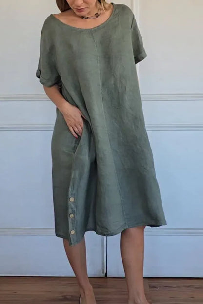 Women’s Elowyn Linen Blend Summer Dress