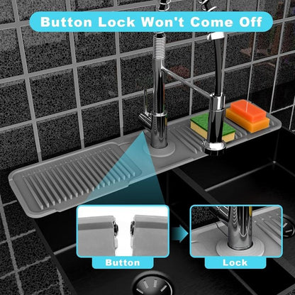 Foldable Self Draining Tap Splash Guard Mat