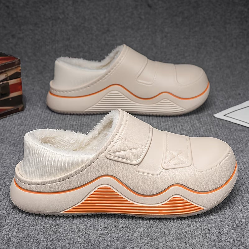 Men's Plush Lined Winter Slip On Shoes