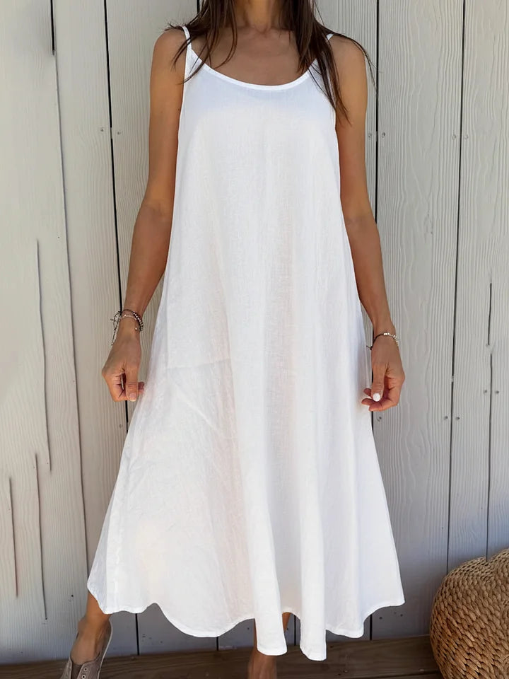 Women’s Linen-Blend Maxi Dress