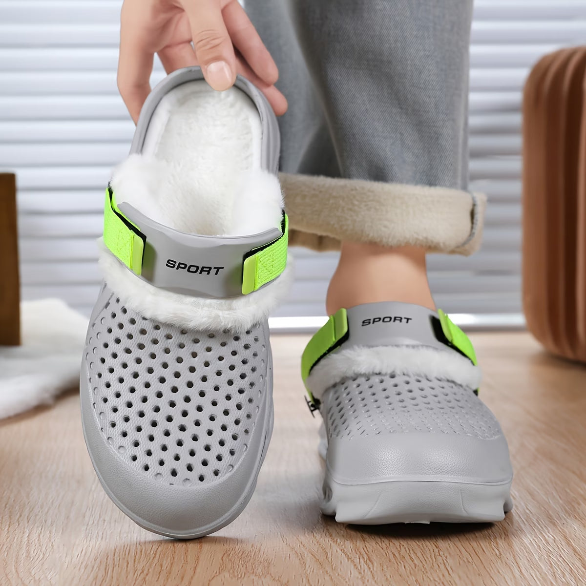Ventilated Plush Lined Clogs