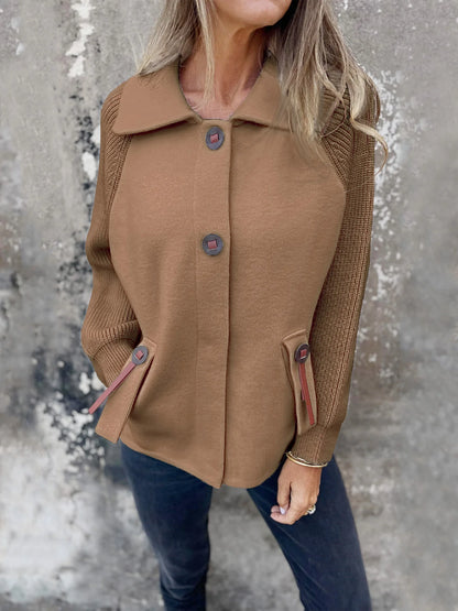 Women’s Soft Draped Lapel Cardigan Jacket