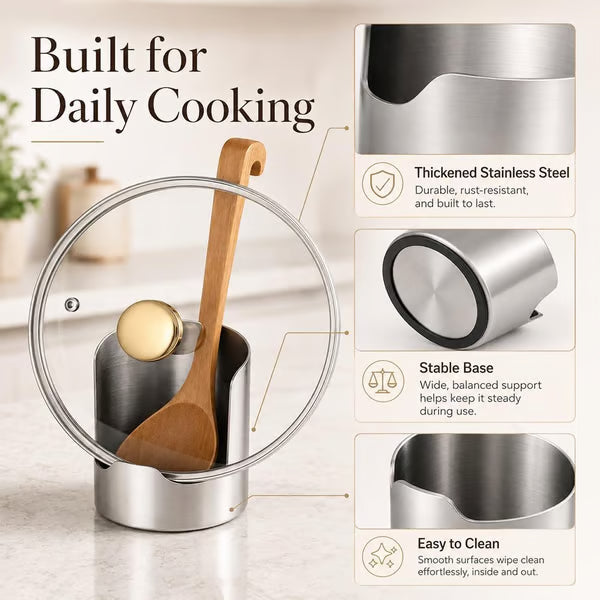 Stainless Steel Utensil and Pot Lid Organiser