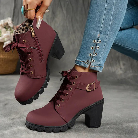 Women’s Chunky Heel Ankle Boots