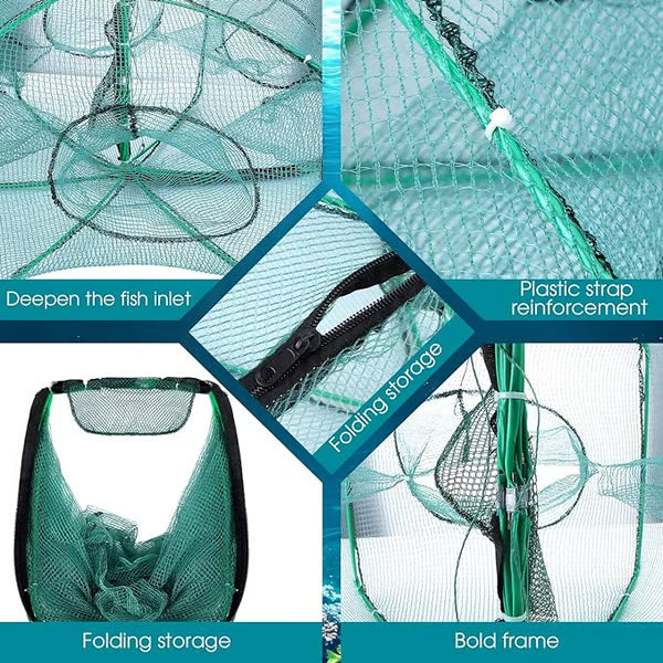 Foldable Multi Entry Fishing Net