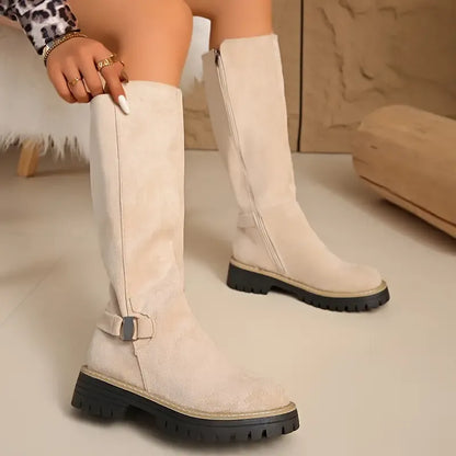 Women’s Thick Anti-Slip Rubber Sole Knee High Boots