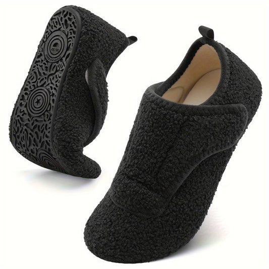 Women’s Wide Fit Adjustable Warm House Slippers