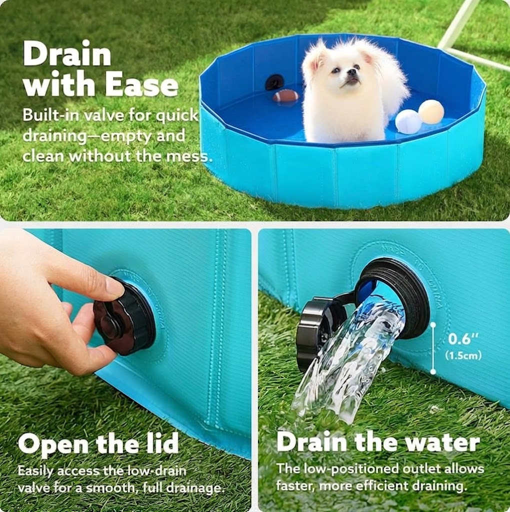 Large Foldable Family and Pet Wading Pool