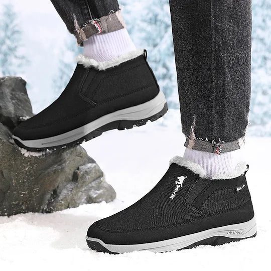 Men’s Slip-On Warm Waterproof Hiking Shoes