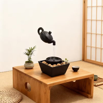 Floating Teapot Tabletop Water Fountain