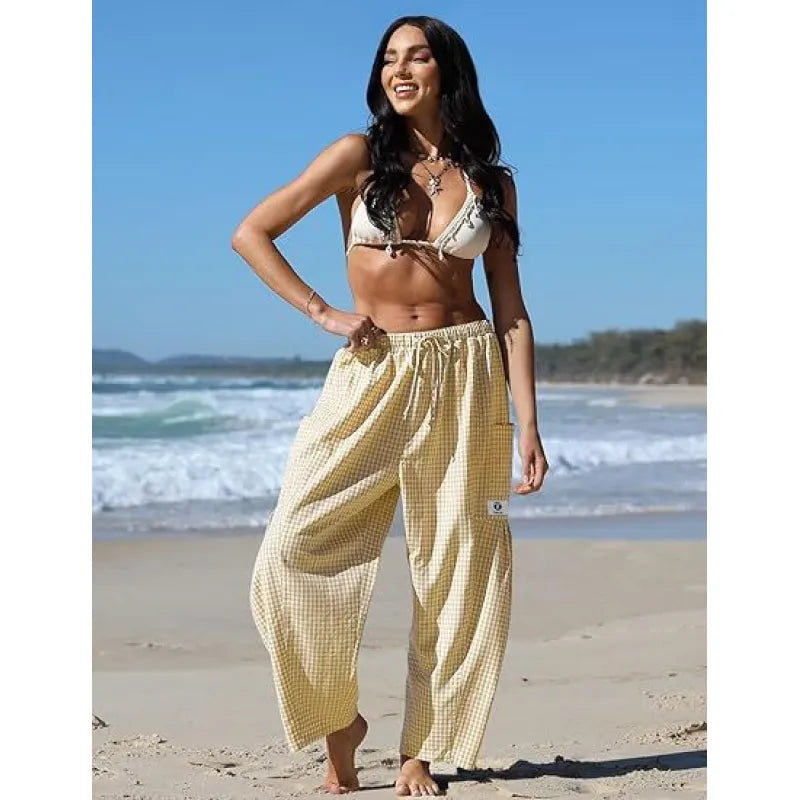 Women’s Striped Wide-Leg Trousers