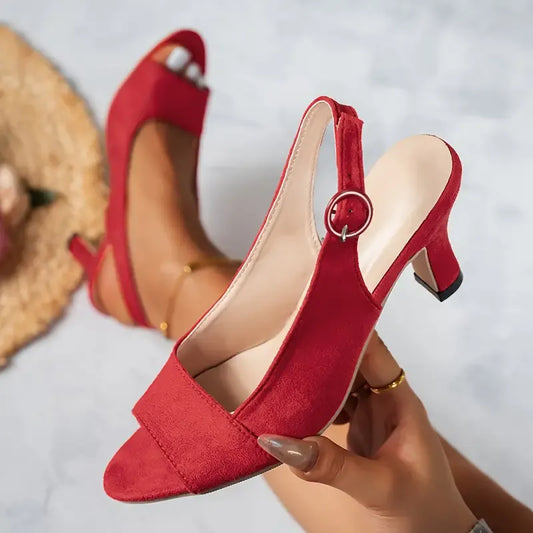 👠 Elegant Women’s Ankle Strap Heels