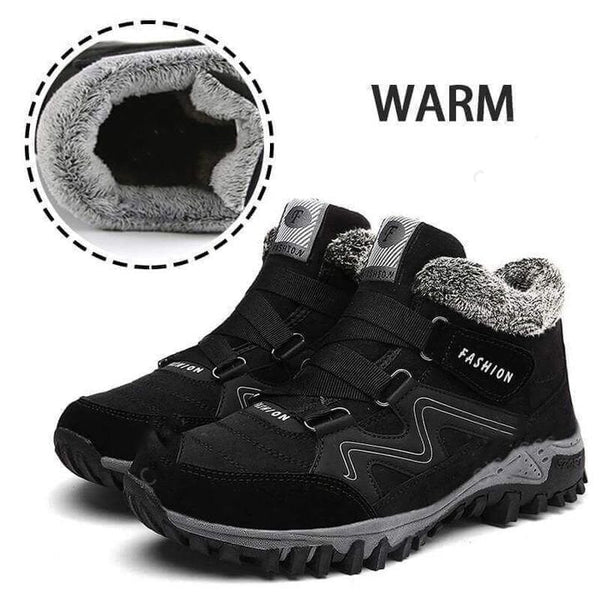 Men's Winter Villi Leather-Look Platform Boots
