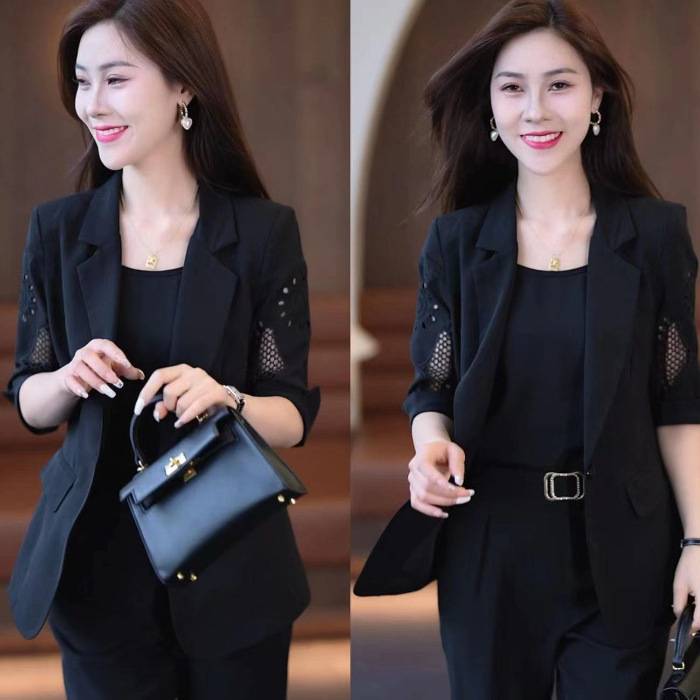 Women’s Tailored Three Piece Blazer Suit Set