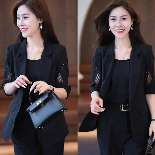Women’s Tailored Three Piece Blazer Suit Set