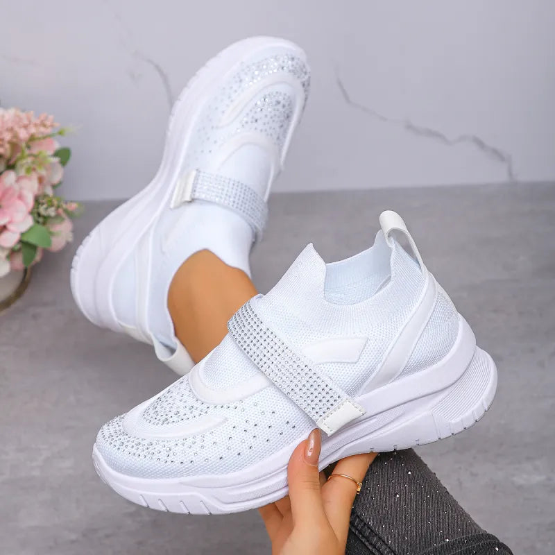 Women's Mesh Strap Platform Trainers