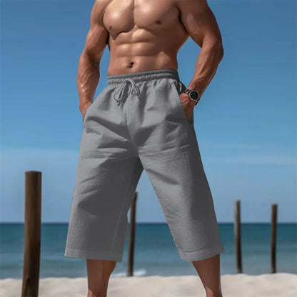 Men’s Cropped Drawstring Lounge Trousers