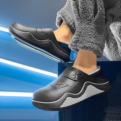 Men's Plush Lined Winter Slip On Shoes
