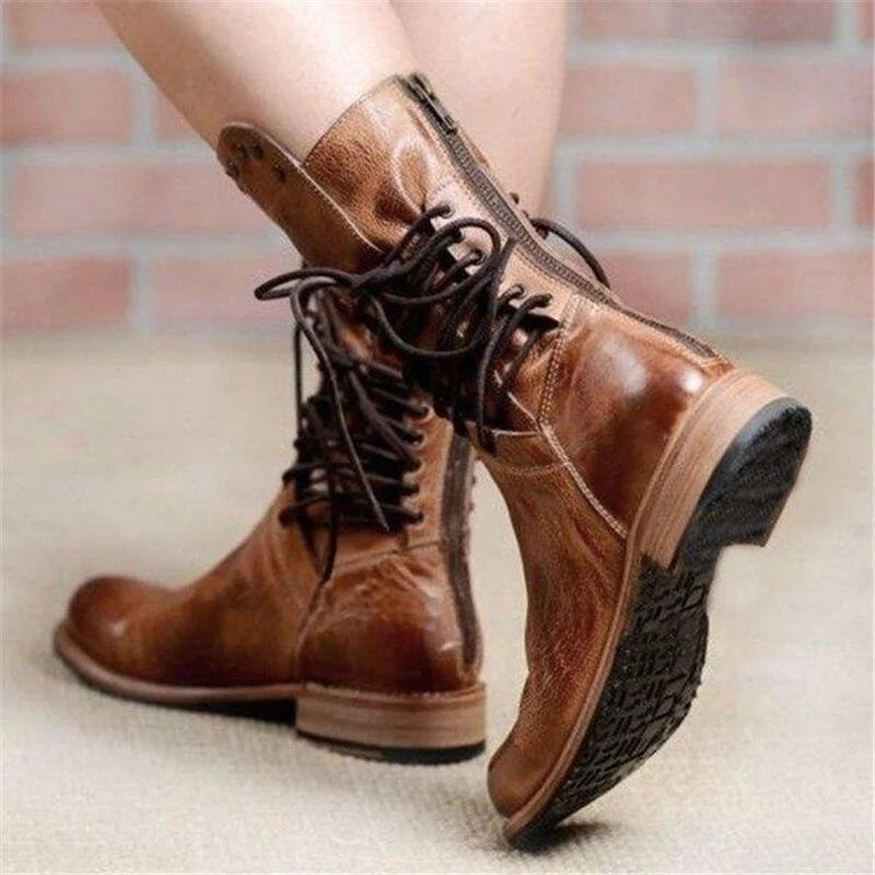 Women’s Vintage Lace-Up Boots