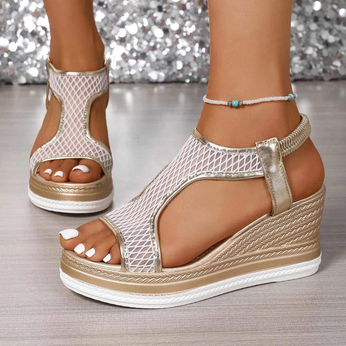 Women’s Supportive Wedge Slip-On Sandals