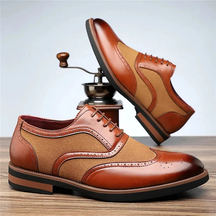 Men’s Two-Tone Brogue Oxfords