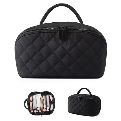 Women’s Quilted Large-Capacity Handle Cosmetic Organiser