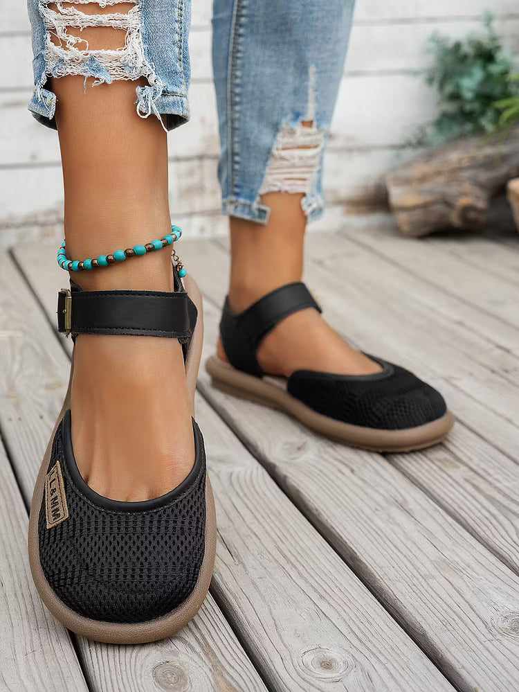 Women's Mesh Ankle-Strap Walking Sandals