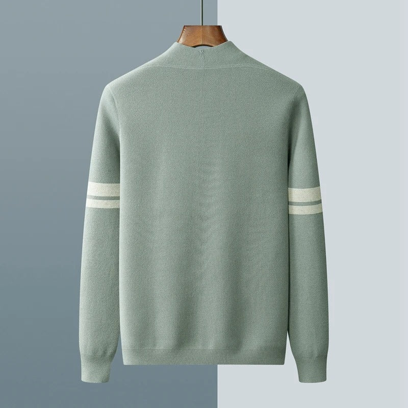 Men’s Giancarlo Striped-Sleeve Cardigan
