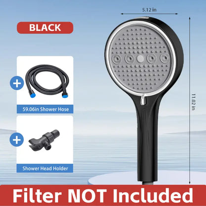 6-Mode High-Pressure Handheld Shower Set