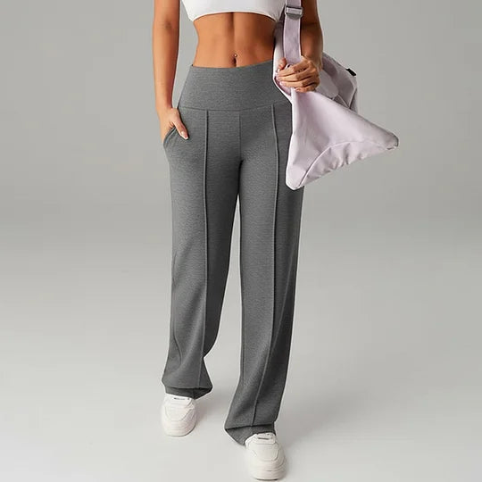 Women’s High Waist Straight Leg Wide Leg Trousers
