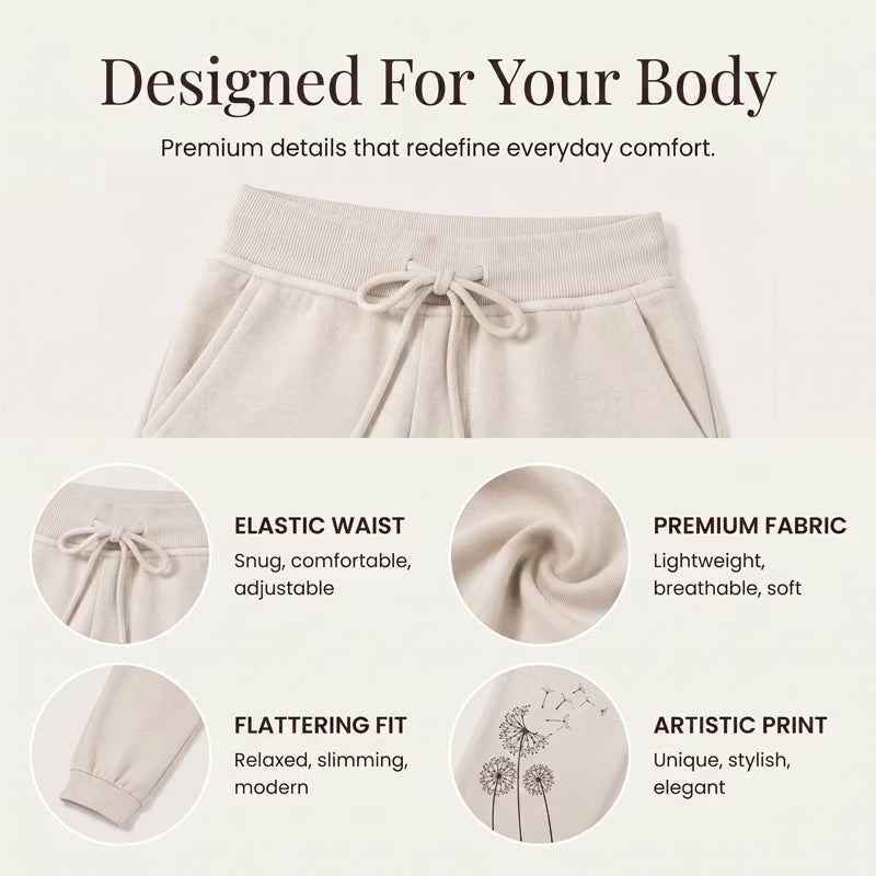 Women’s High-Waisted Drawstring Capri Trousers