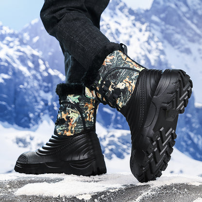 Men’s Waterproof Safety Hiking Boots with Wide Toe and Ankle Support