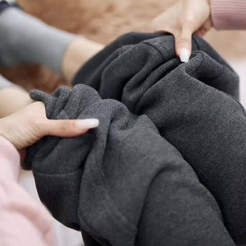 Women’s Fleece Lined High Waist Wide Leg Trousers