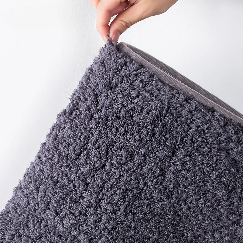 Fluffy Memory-Foam Bathroom Mat