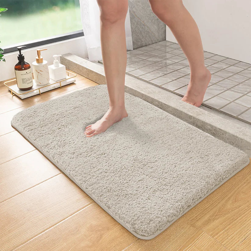 Fluffy Memory-Foam Bathroom Mat