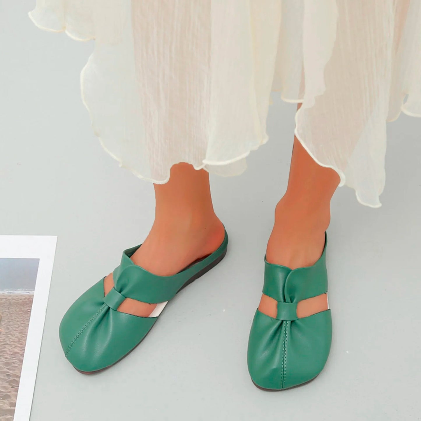 🔥 Hot sale 2024 🔥 Cut-out patterned flat mules