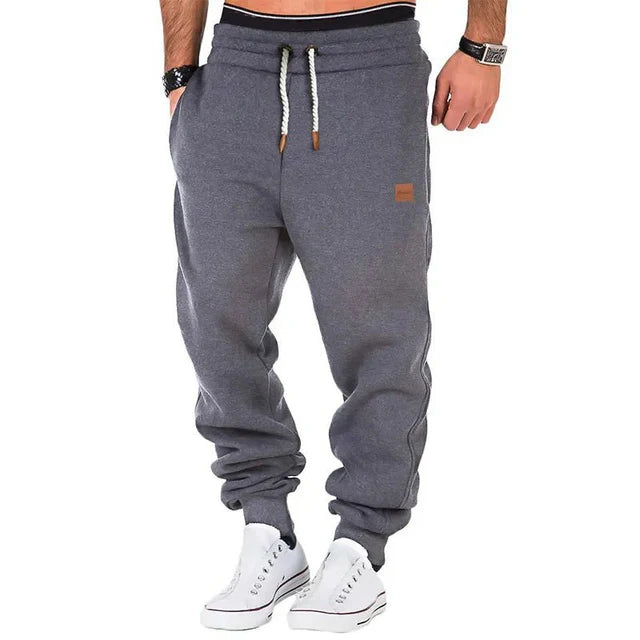 Men’s Autumn–Winter Fitness Training Drawstring Jogger Trousers
