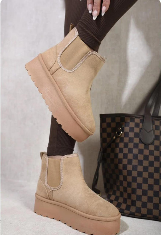 Non-Slip Thick Sole Plush Platform