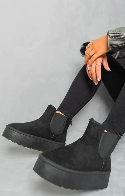 Non-Slip Thick Sole Plush Platform