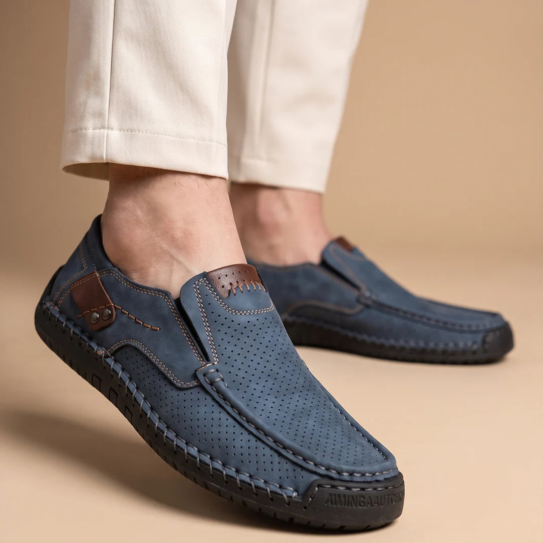 Men’s Contrast Stitch Loafers